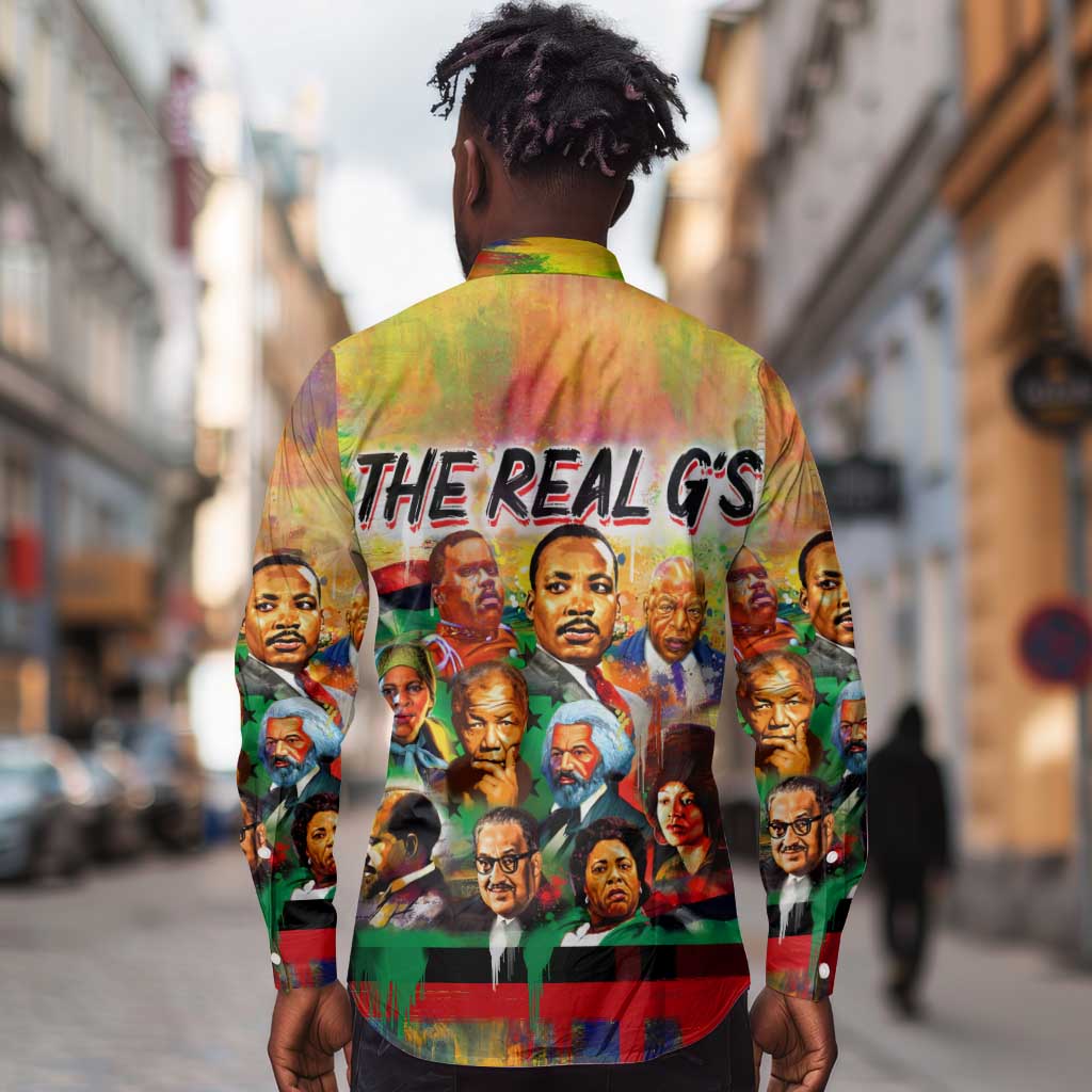 The Real G's Long Sleeve Button Shirt Civil Rights Leaders