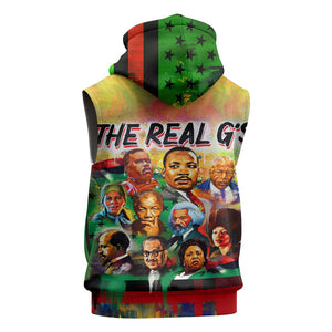 The Real G's Sleeveless Hoodie Civil Rights Leaders - African Pride