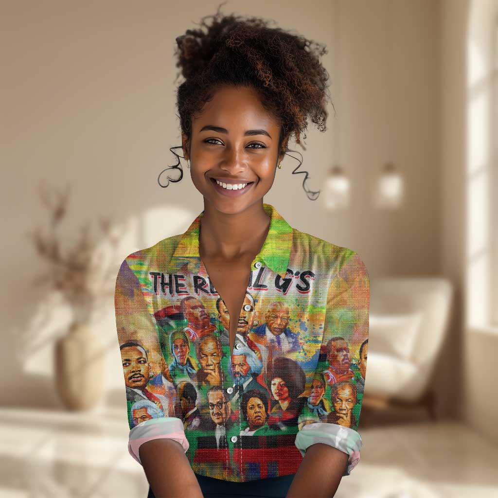 The Real G's Women Casual Shirt Civil Rights Leaders DT02
