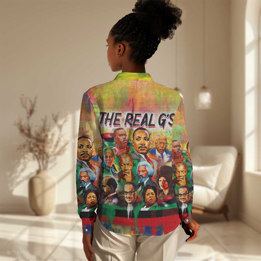The Real G's Women Casual Shirt Civil Rights Leaders DT02