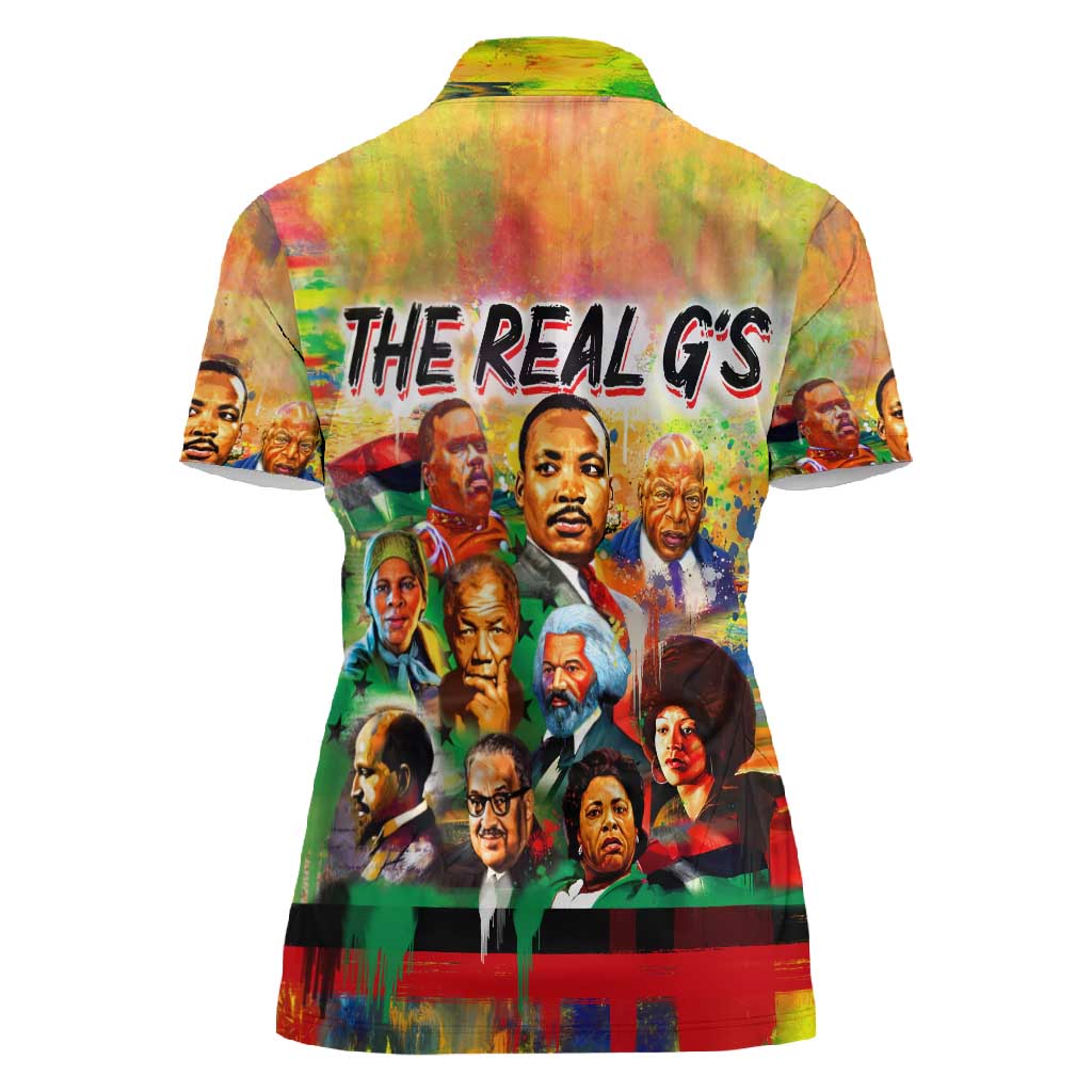 The Real G's Women Polo Shirt Civil Rights Leaders