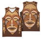 African Women Basketball Jersey Tribal Ethnic Mask - African Pride