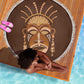 African Women Beach Blanket Tribal Ethnic Mask