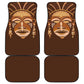 African Women Car Mats Tribal Ethnic Mask