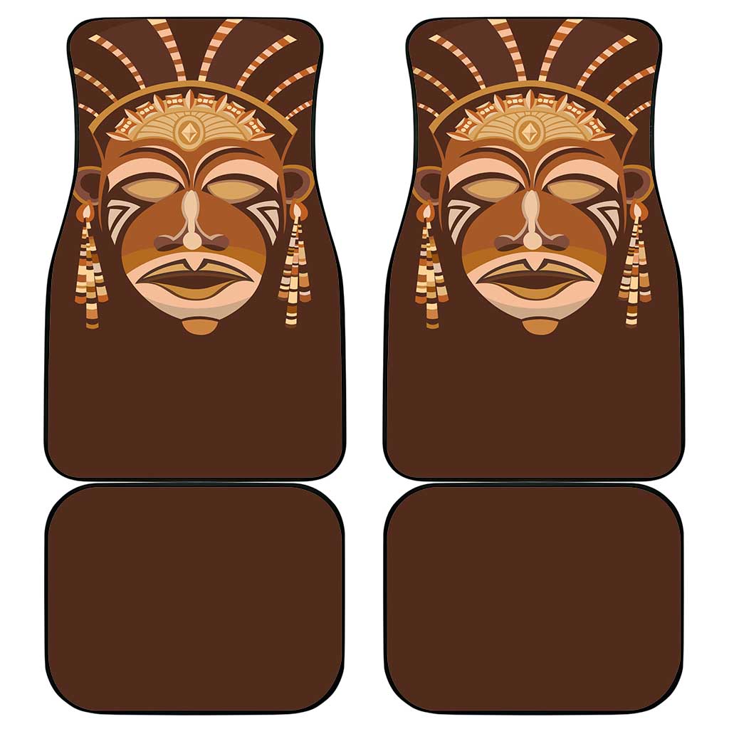 African Women Car Mats Tribal Ethnic Mask