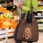 African Women Grocery Bag Tribal Ethnic Mask
