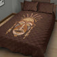 African Women Quilt Bed Set Tribal Ethnic Mask