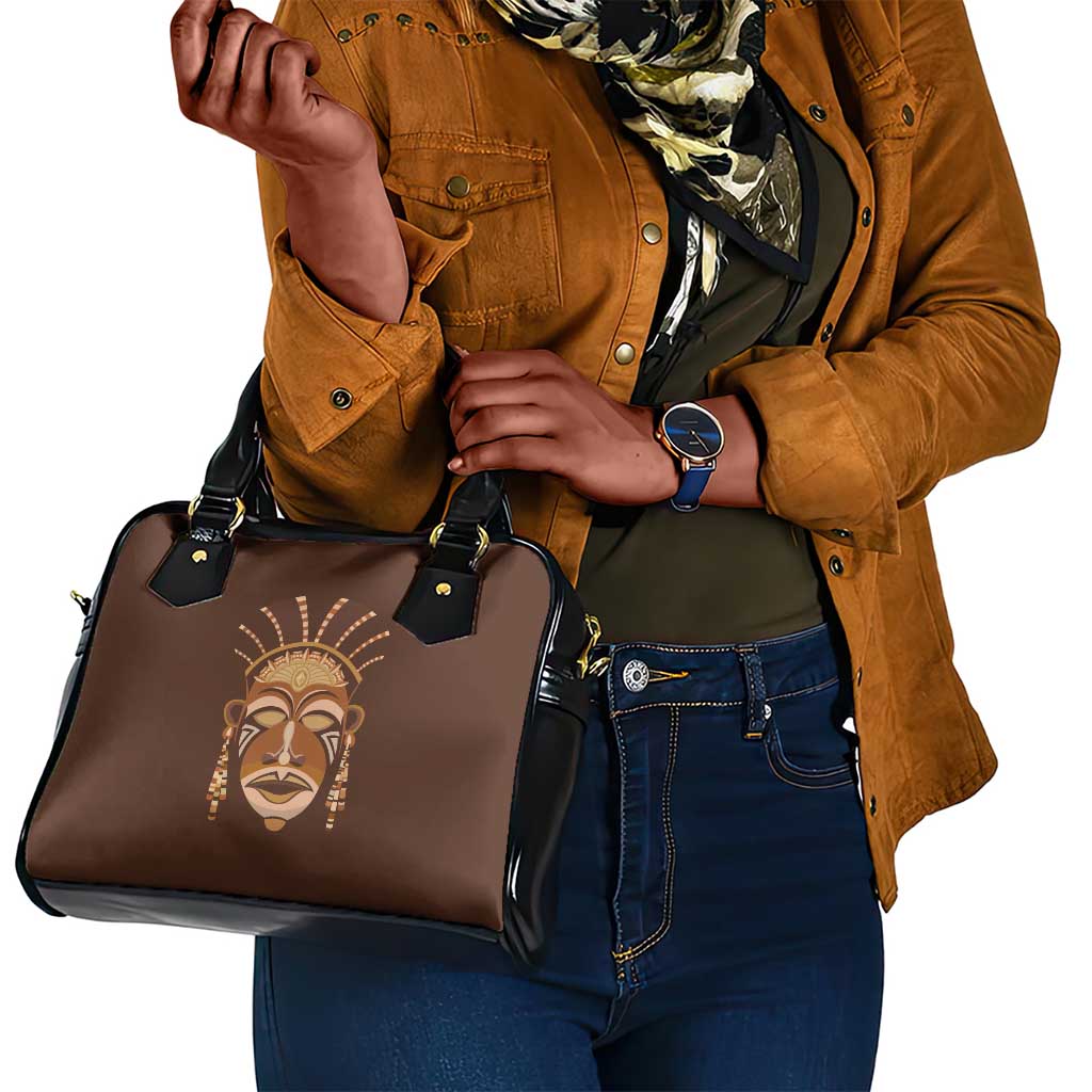 African Women Shoulder Handbag Tribal Ethnic Mask