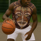 African Women Sleeveless Zip Hoodie Tribal Ethnic Mask - African Pride