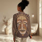 African Women Women Casual Shirt Tribal Ethnic Mask DT02