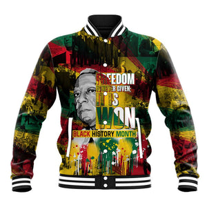 Freedom Is Never Given It Is Won Baseball Jacket Asa Philip Randolph DT02