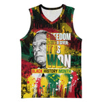 Freedom Is Never Given It Is Won Basketball Jersey Asa Philip Randolph - African Pride