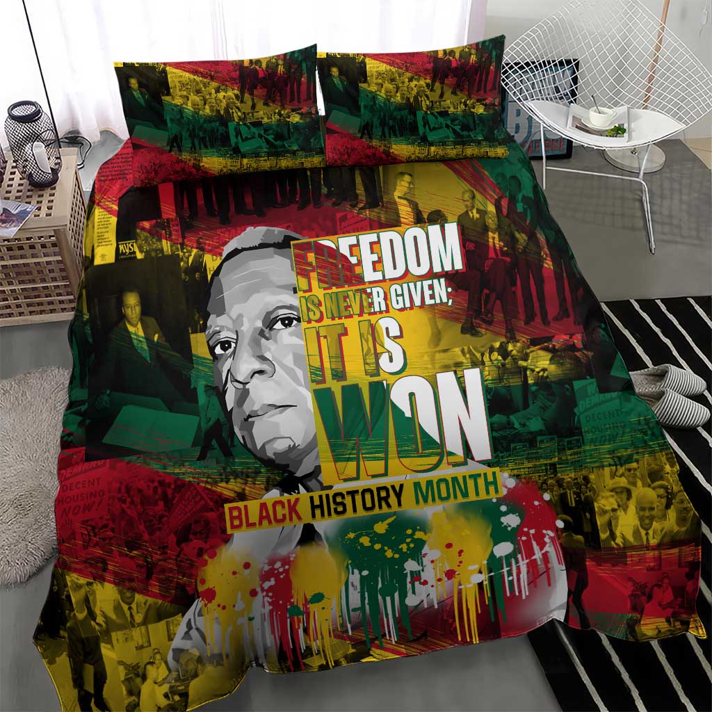 Freedom Is Never Given It Is Won Bedding Set Asa Philip Randolph
