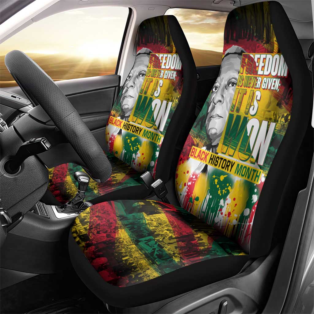Freedom Is Never Given It Is Won Car Seat Cover Asa Philip Randolph