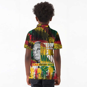 Freedom Is Never Given It Is Won Kid Polo Shirt Asa Philip Randolph