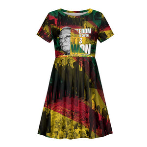 Freedom Is Never Given It Is Won Kid Short Sleeve Dress Asa Philip Randolph