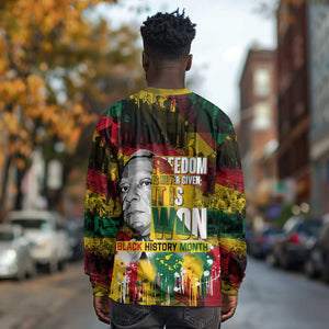 Freedom Is Never Given It Is Won Long Sleeve Shirt Asa Philip Randolph DT02