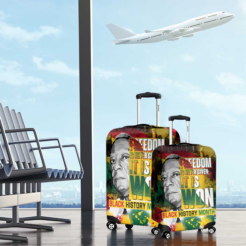Freedom Is Never Given It Is Won Luggage Cover Asa Philip Randolph