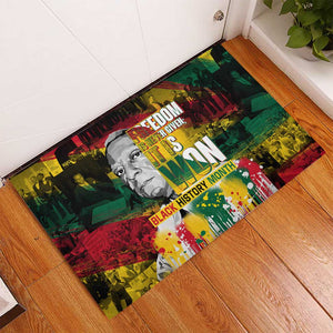 Freedom Is Never Given It Is Won Rubber Doormat Asa Philip Randolph