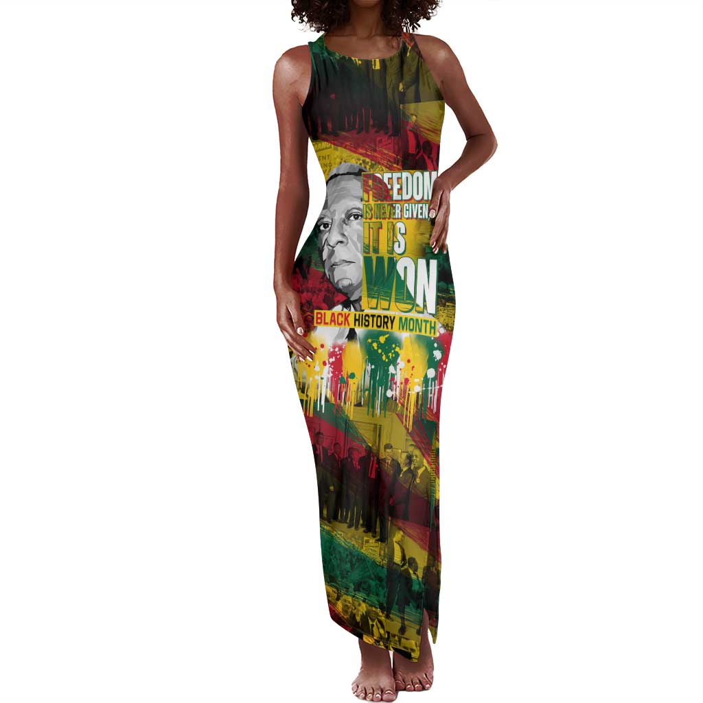Freedom Is Never Given It Is Won Tank Maxi Dress Asa Philip Randolph