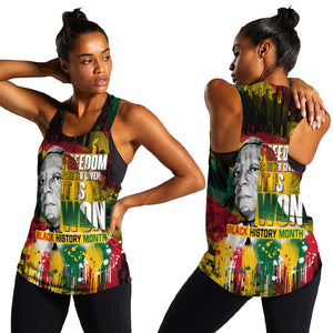 Freedom Is Never Given It Is Won Women Racerback Tank Asa Philip Randolph