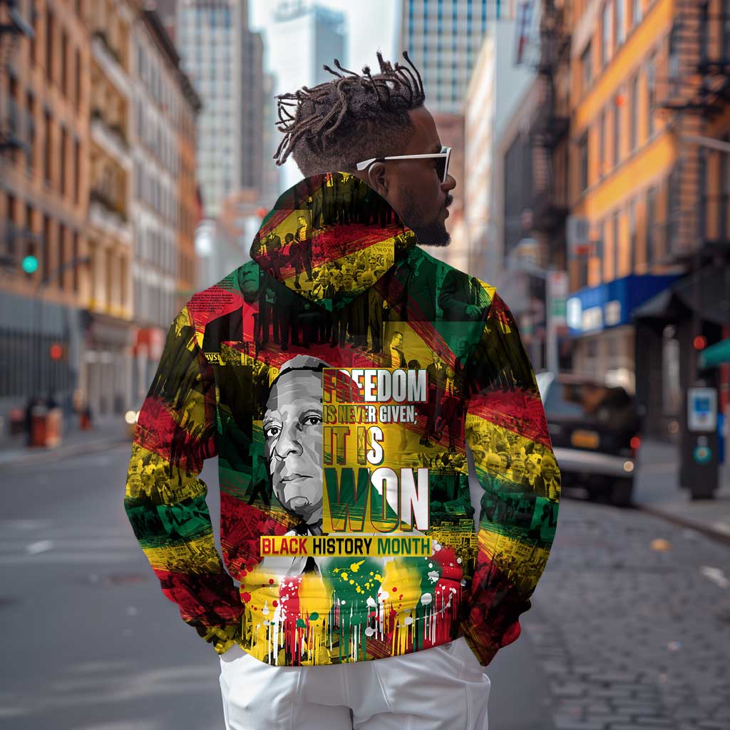 Freedom Is Never Given It Is Won Zip Hoodie Asa Philip Randolph