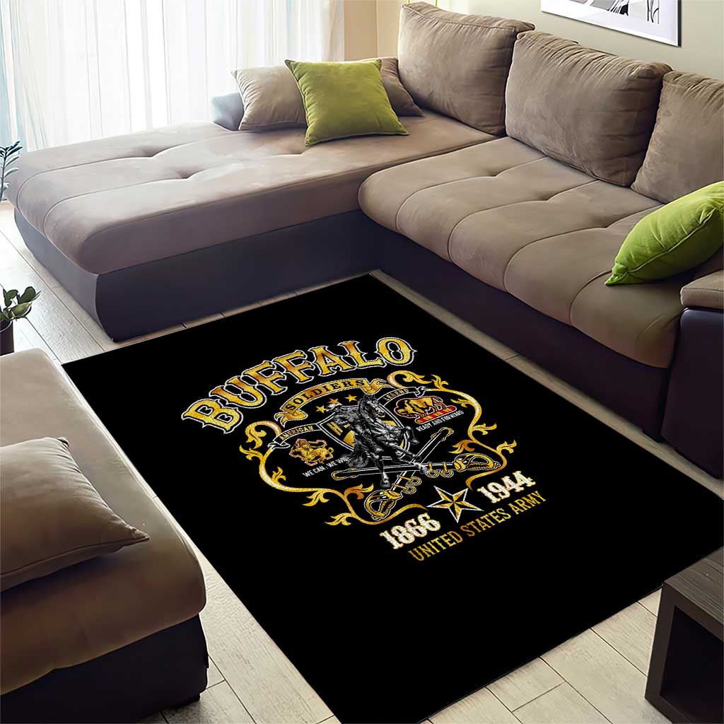 Buffalo Soldiers Area Rug American American Legend 1866-1944