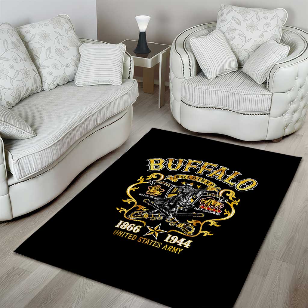 Buffalo Soldiers Area Rug American American Legend 1866-1944