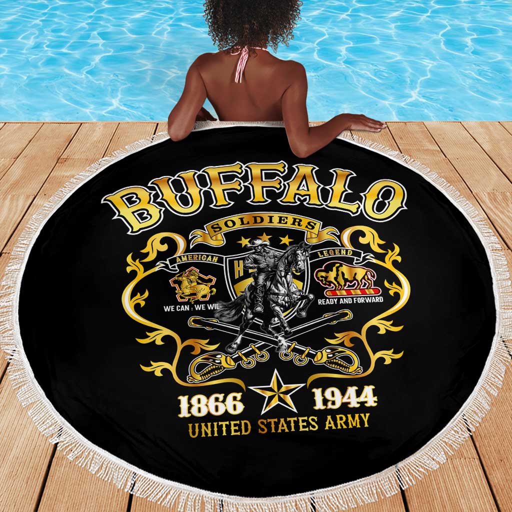 Buffalo Soldiers Beach Blanket American American Legend 1866-1944