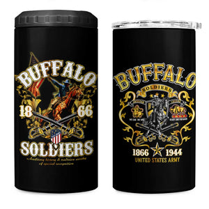 Buffalo Soldiers 4 in 1 Can Cooler Tumbler American American Legend 1866-1944