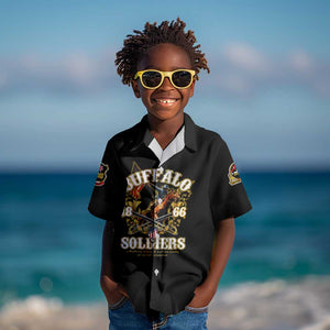 Buffalo Soldiers Kid Hawaiian Shirt American American Legend 1866-1944