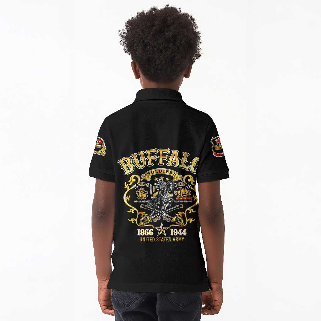 Buffalo Soldiers Kid Polo Shirt American American Legend 1866-1944