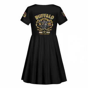 Buffalo Soldiers Kid Short Sleeve Dress American American Legend 1866-1944