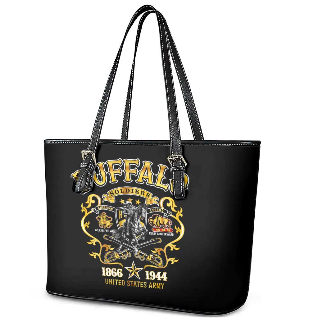 Buffalo Soldiers Leather Tote Bag American American Legend 1866-1944
