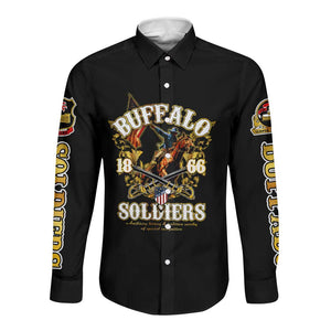 Buffalo Soldiers Long Sleeve Button Shirt American American Legend 1866-1944