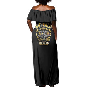 Buffalo Soldiers Off Shoulder Maxi Dress American American Legend 1866-1944