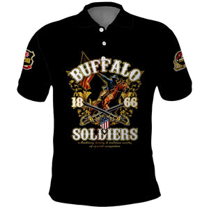 Buffalo Soldiers Polo Shirt American American Legend 1866-1944