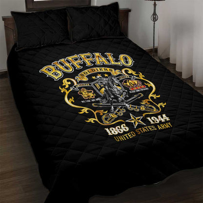 Buffalo Soldiers Quilt Bed Set American American Legend 1866-1944