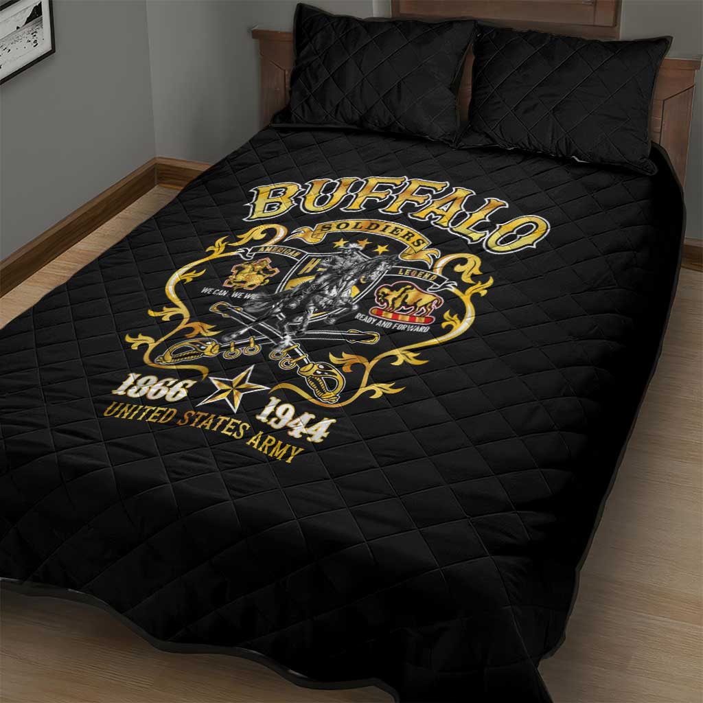 Buffalo Soldiers Quilt Bed Set American American Legend 1866-1944