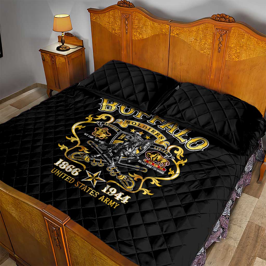 Buffalo Soldiers Quilt Bed Set American American Legend 1866-1944