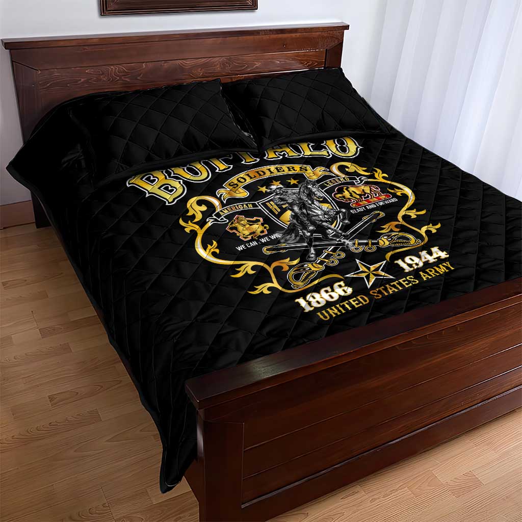 Buffalo Soldiers Quilt Bed Set American American Legend 1866-1944