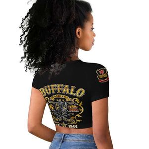 Buffalo Soldiers Raglan Cropped T shirt American American Legend 1866-1944