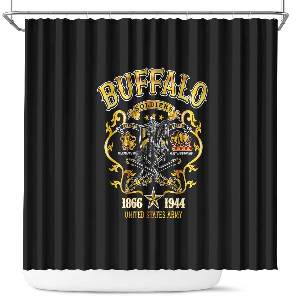 Buffalo Soldiers Shower Curtain American American Legend 1866-1944
