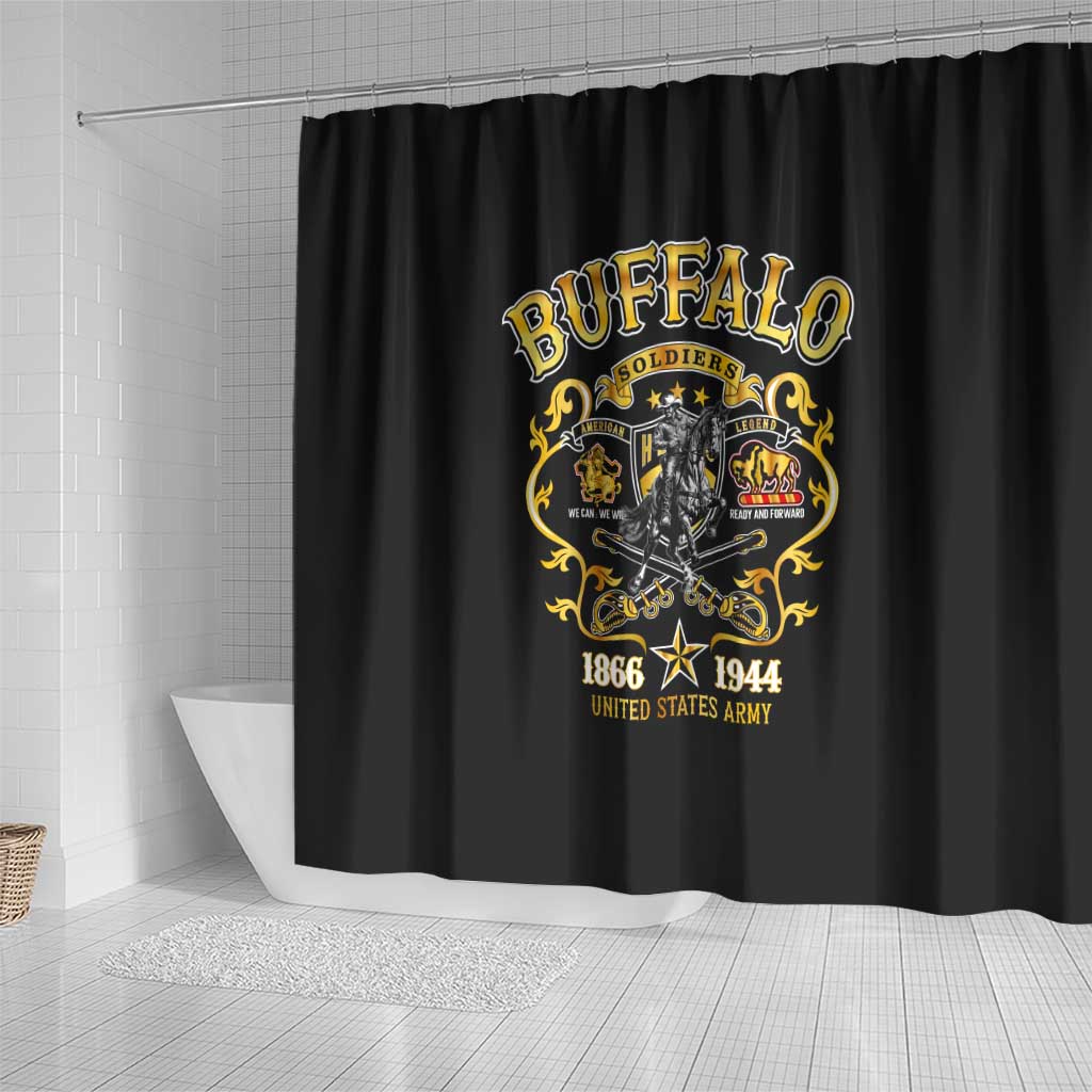 Buffalo Soldiers Shower Curtain American American Legend 1866-1944