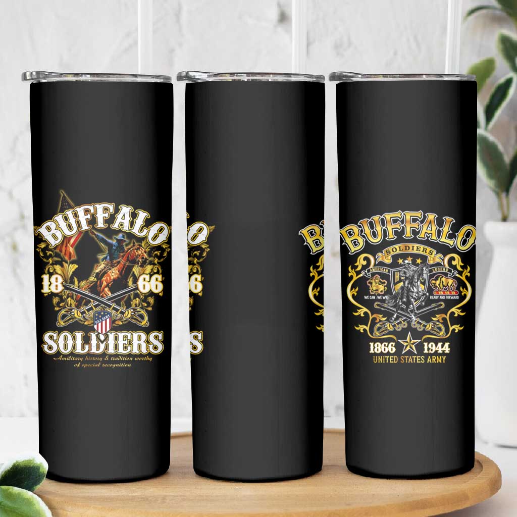 Buffalo Soldiers Skinny Tumbler American American Legend 1866-1944