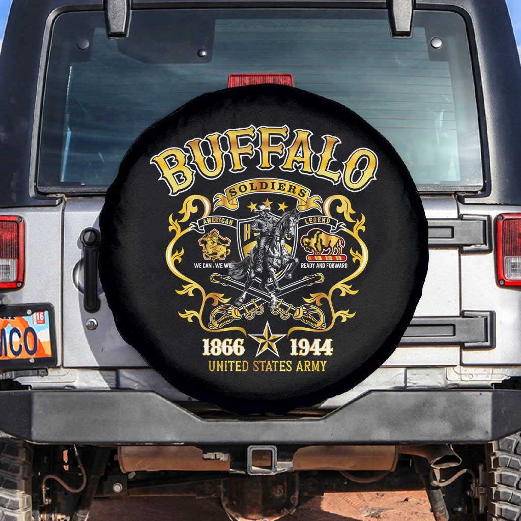Buffalo Soldiers Spare Tire Cover American American Legend 1866-1944