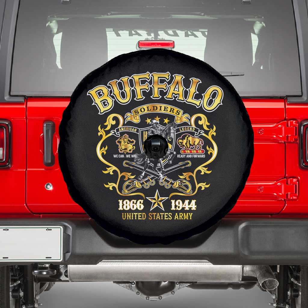 Buffalo Soldiers Spare Tire Cover American American Legend 1866-1944