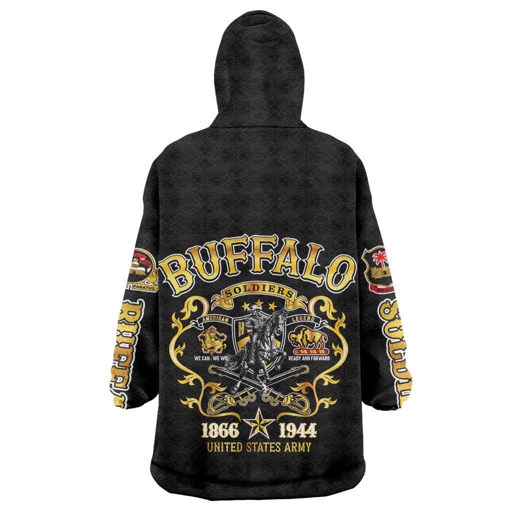 Buffalo Soldiers Wearable Blanket Hoodie American American Legend 1866-1944