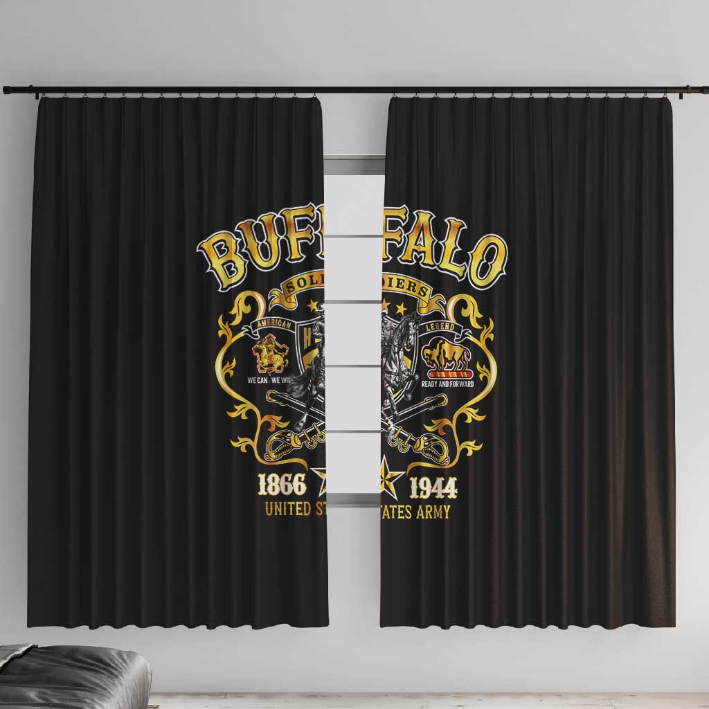 Buffalo Soldiers Window Curtain American American Legend 1866-1944