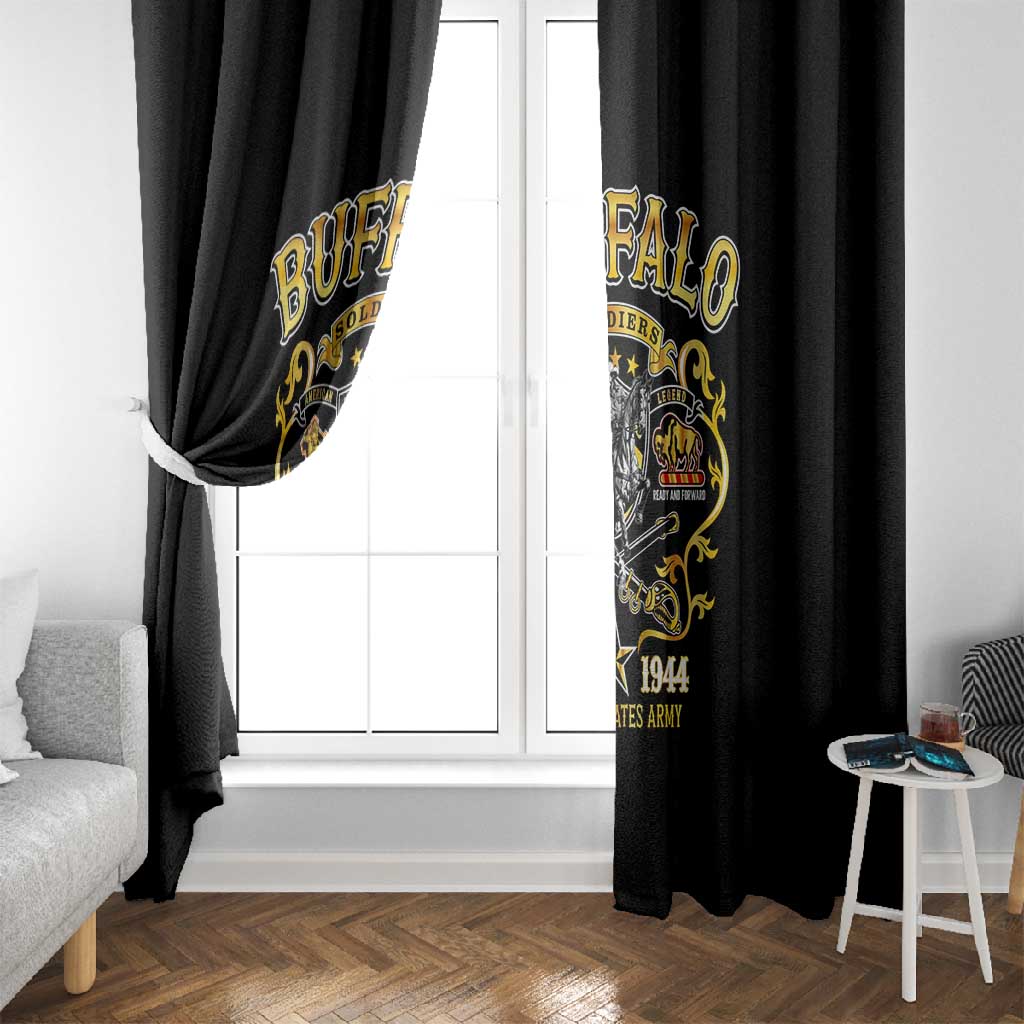 Buffalo Soldiers Window Curtain American American Legend 1866-1944